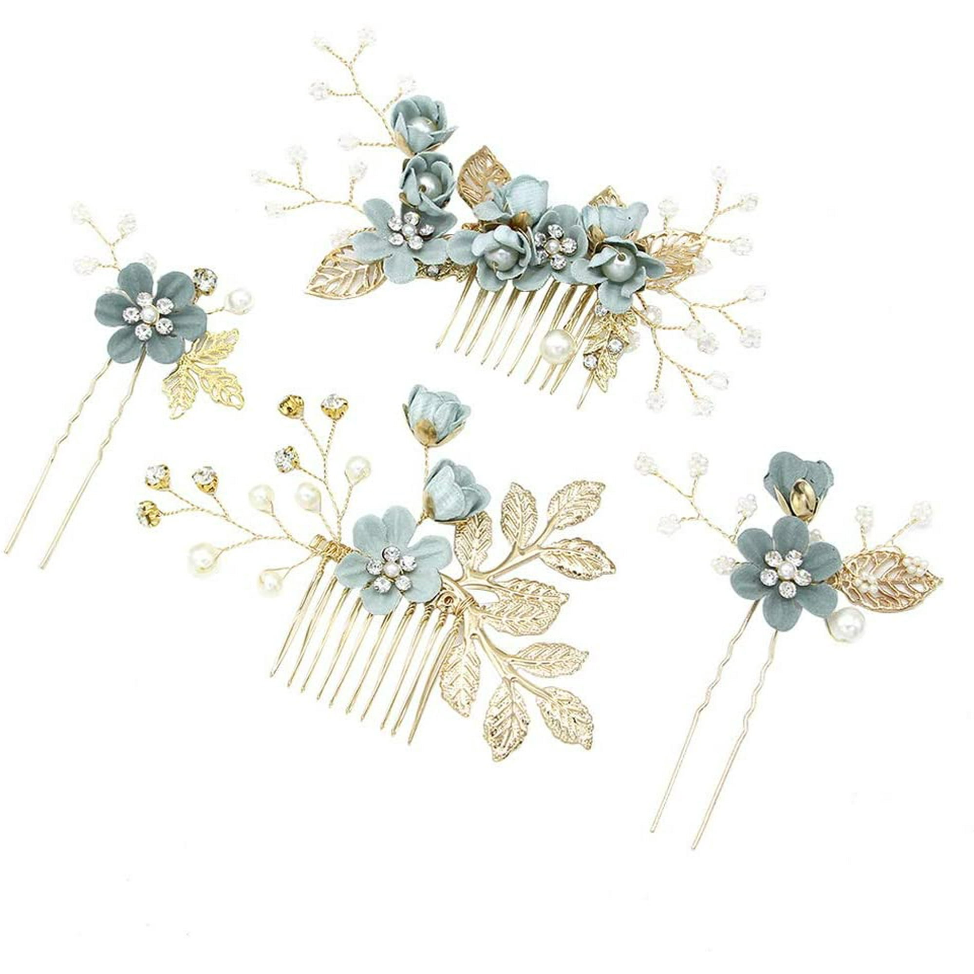Vintage Crystal Comb Wedding Accessories Bridesmaid Clip Bridal Hair Pins